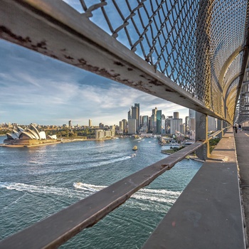 Sydney Harbour Bridge og Operahuset