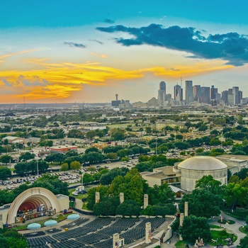 Solnedgang over Dallas