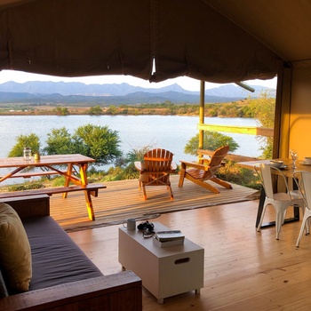 AfriCamps Klein Karoo, Oudtshoorn - Telt med udsigt
