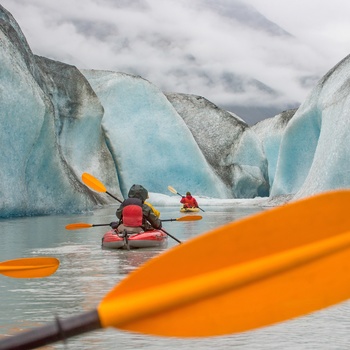 Kajaksejlads i fra byen Valdez i Prince William Sound - Alaska