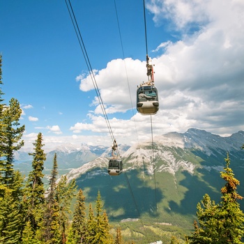 Banff Gondola - kabelbane i Banff National Park og Alberta, Canada