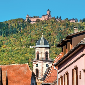 Haut Koenigsburg slot, Alsace i Frankrig