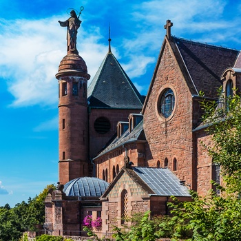 Kloster Mont Sainte-Odile i Obernai, Alsace i Frankrig