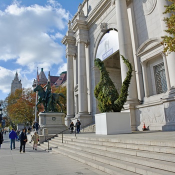 Indgangen til American Museum of Natural History i New York - USA