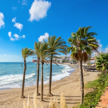 Promenaden i Benalmadena Costa, Andalusien