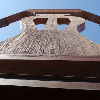 Stolryggen på verdens største stol i Lucena