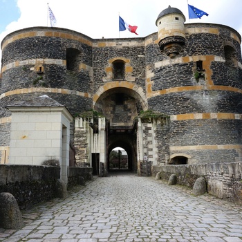 Angers - porten til Château d'Angers, Frankrig