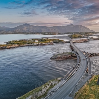  Atlanterhavsvejen som malerisk landskab i Norge