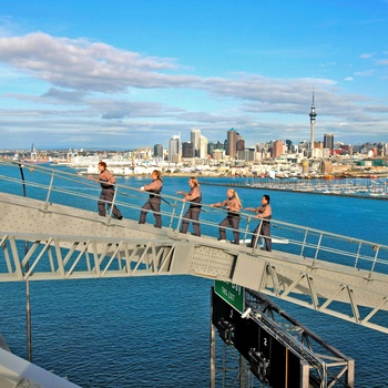 Bridge Walk på Auckland Harbour Bridge, New Zealand