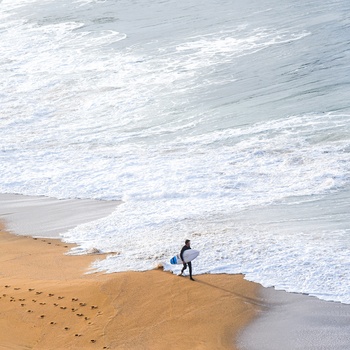 Bells beach ved Torquay, Victoria i Australien