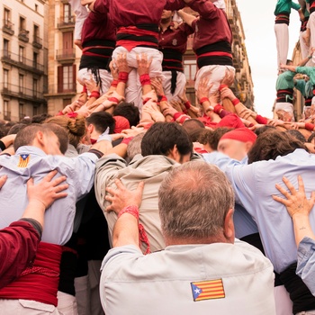 Menneskepyramider, Castells i Barcelona