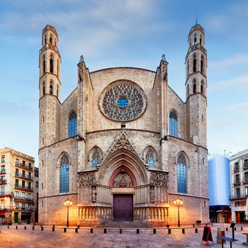 Kirken Santa Maria del Mar i Barcelona