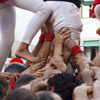 Menneskepyramider, Castells i Barcelona