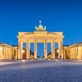 Brandenburger Tor og Pariser Platz i Berlin, Tyskland