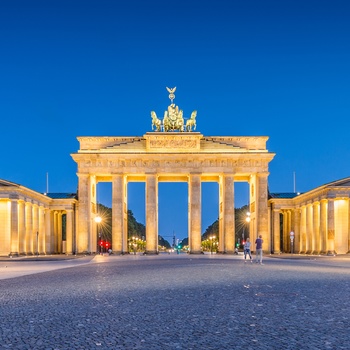 Brandenburger Tor og Pariser Platz i Berlin, Tyskland