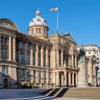 Rådhuset på Victoria Square i Birmingham, England