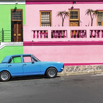 Det farverige Bo-Kaap kvarter i Cape Town, Sydafrika