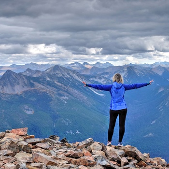 Toppen af Mt. Frost i Manning Provincial Park i British Columbia, Canada