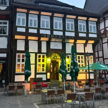 Brodhaus i Einbeck - her kan du få den lokale Einbecker-øl og spise klassiske tyske retter