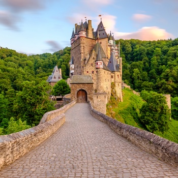 Indgangen til Burg Eltz i Tyskland