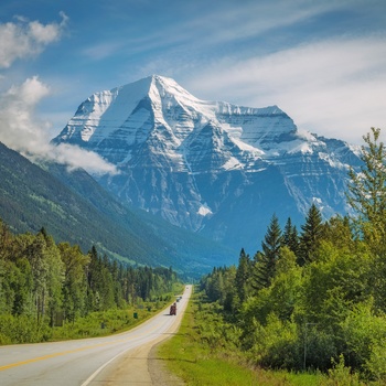 Yellowhead Highway i Mt. Robson Provincial Park - British Columbia