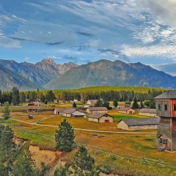 Kulturarvsbyen Fort Steele i British Columbia - Canada