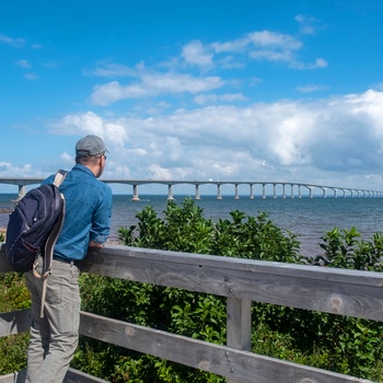 Confederation Bridge mellem mellem New Brunswik og Prince Edward Island - Canada