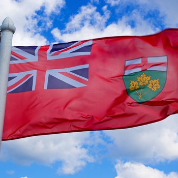 Flaget i provinsen Ontario i Canada