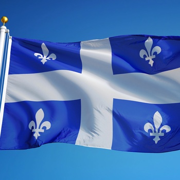 Flaget i provinsen Quebec Canada