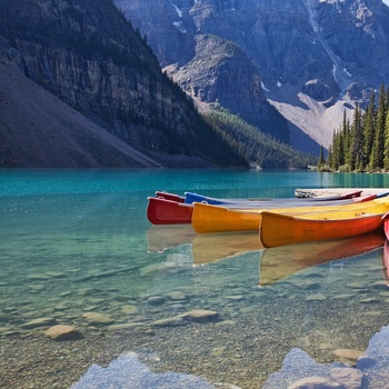 Lake Moraine i Banff Nationalpark, Canada