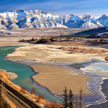 Athabasca River i Jasper National Park