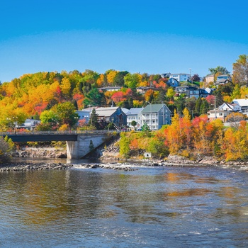 Saguenay i Quebec om efteråret