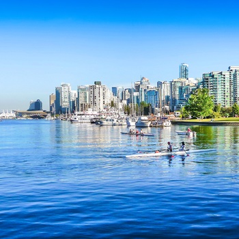 Vancouver på en sommerdag, Britisk Columbia i Canada