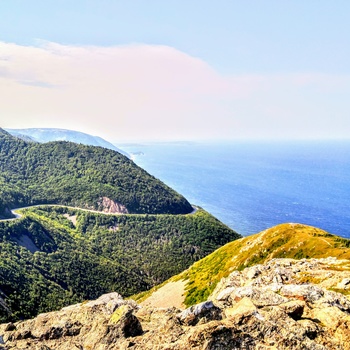 The Cabot Trail i Nova Scotia Canada 