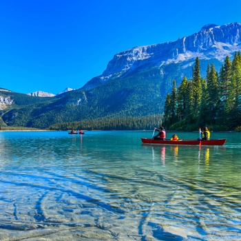 Emerald Lake i Yoho National Park i Canada