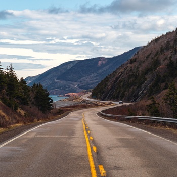 Kystvejen The Cabot Trail i Nova Scotia i Canada 