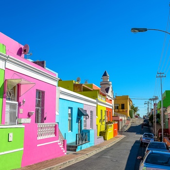 Det muslimske kvarter Bo-Kaap i Cape Town, Sydafrika