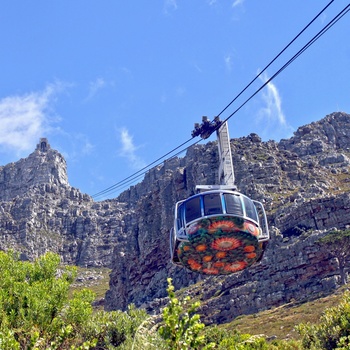 Kabelbane til toppen af taffelbjerget i Cape Town, Sydafrika