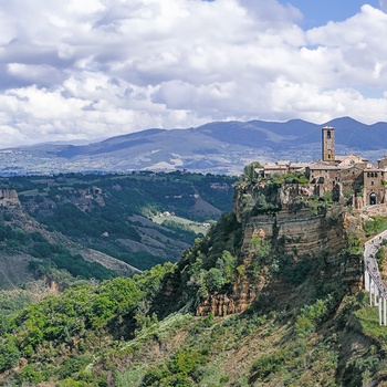 Civita di Bagnoregio (spøgelsesbyen) i Lazio Italien