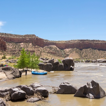 McInnis Canyons National Conservation Area og rafting på Colorado floden