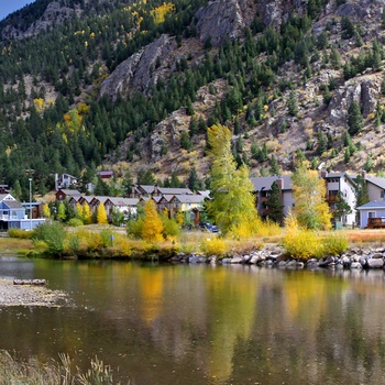 Den historiske by Georgetown i Colorado, USA