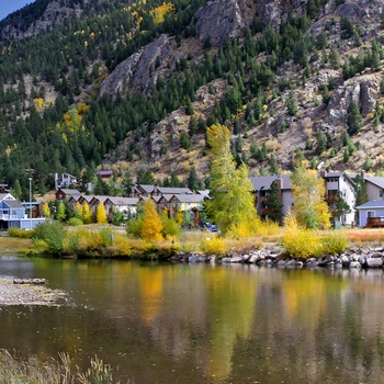 Den historiske by Georgetown i Colorado, USA