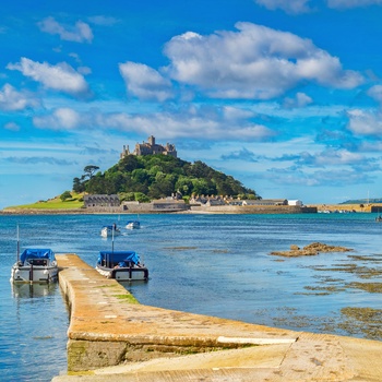 Klosterøen St Michaels Mount ud for Cornwalls sydkyst - England