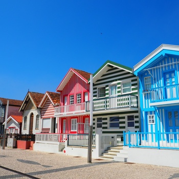 Costa Nova med de stribede huse - Portugals vestkyst
