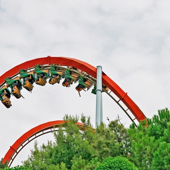 Rutsjebane i Port Aventura, Costa Dorada i Spanien