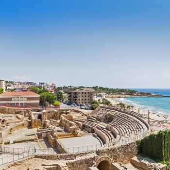 Amfiteater i Tarragona, Costa Dorada i Spanien