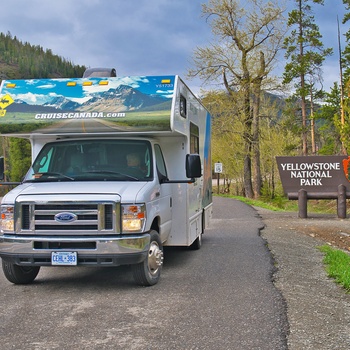 Cruise America motorhome, Yellowstone i Wyoming - USA