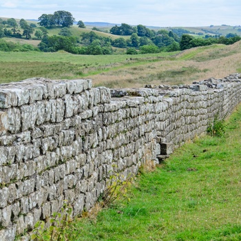 Hadrians Wall i Lake District, Cumbria i England