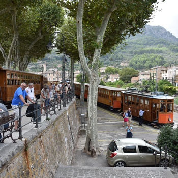 Toget i Soller på Mallorca, Spanien