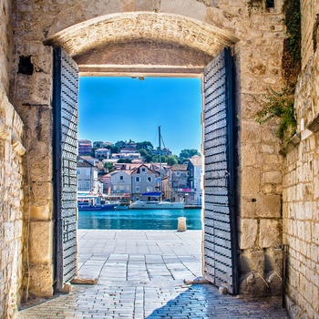 Trogir i Dalmatien, Kroatien